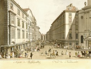 A Kohlmarkt látképe, 1786