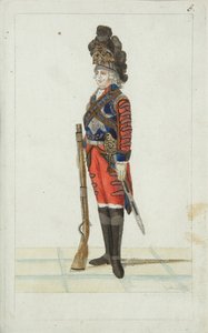 Az életőr-lovasezred tisztje, 1793