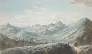 Kilátás a Taraktash-hegységre a Krími-hegységben, 1810-es évek