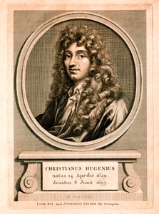 Christiaan Huygens portréja (metszet) alkotó: Christian Huygens
