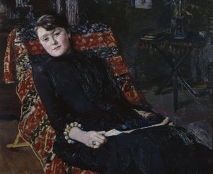Constance Brown színésznő alkotó: Christian Krohg