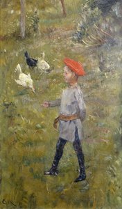 Per a tyúkokkal, Hvitsten alkotó: Christian Krohg