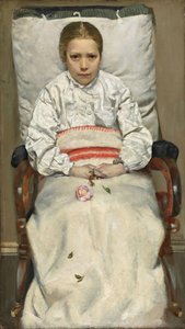 Beteg lány alkotó: Christian Krohg