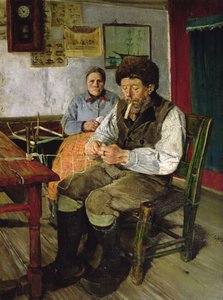A hálókötő alkotó: Christian Krohg