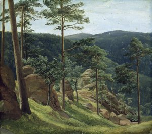 Kilátás a Brocken-hegyre alkotó: Christian Morgenstern