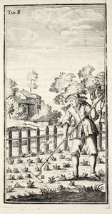 Kertész Kapáló, kocsma. Erfurt Türingiában, 1753-55 alkotó: Christian Reicharts