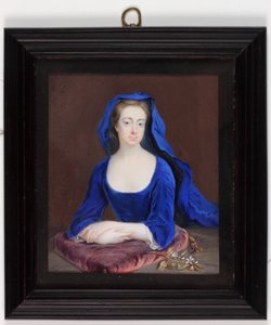 Lady Henrietta Cavendish Holles Harley (akvarell elefántcsonton)