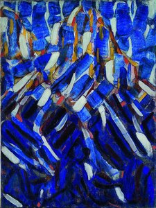 Absztrakció (a Kék-hegy) alkotó: Christian Rohlfs