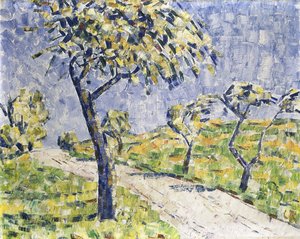 Őszi táj; Herbstlandschaft, 1907 körül (olaj, vászon) alkotó: Christian Rohlfs