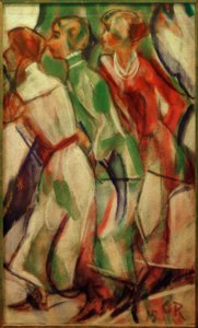 csapkodók (három lány) alkotó: Christian Rohlfs