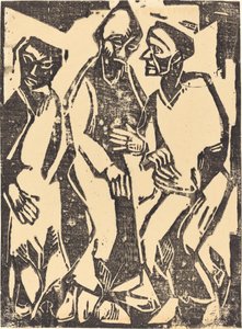 Tanácskozási tanács, 1913. alkotó: Christian Rohlfs
