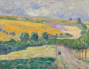 Táj Oberweimar közelében. 1904 alkotó: Christian Rohlfs