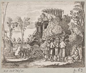 Illusztráció: Adam Olearius: „Perzsa Rosenthal, Schich Saadi zseniális költő […]”, Schleswig 1660 alkotó: Christian Rothgiesser