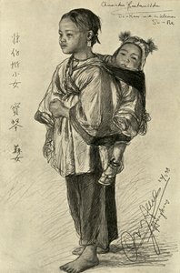 Bo-Kam és So-Ne – kínai lányok, Hongkong, 1898. alkotó: Christian Wilhelm Allers
