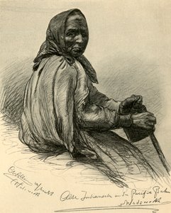 Idős indián nő, Wadsworth, Nevada, USA, 1898.