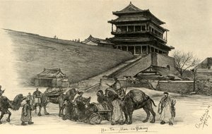 Hatman Gate, Peking, Kína, 1898.