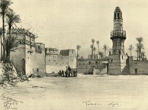 Házak Nagadában, Egyiptomban, 1898.