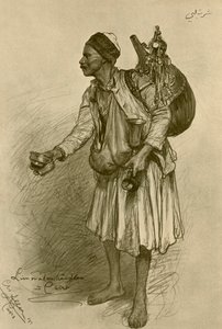 Limonádé-eladó, Kairó, Egyiptom, 1898. alkotó: Christian Wilhelm Allers