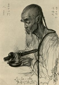 Li-Soe-Nie – ópiumot dohányzó férfi, Magalang, Java, 1898.