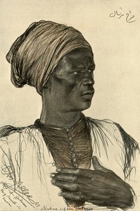 Férfi a „Hatasoo” gőzhajó fedélzetén, Egyiptom, 1898. alkotó: Christian Wilhelm Allers