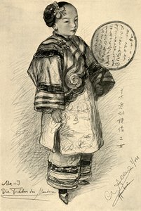Me-J - egy mandarin lánya, Hankow, Kína, 1898. alkotó: Christian Wilhelm Allers