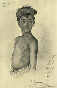 Pesamen – egy jávai fiú Surubayából, Jáva, 1898.
