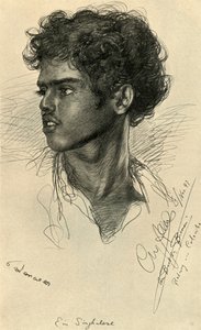 Szingaléz férfi, Colombo, Ceylon, 1898.