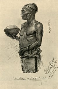 Tai Sang – szakács a „Knivsbergen”, 1898. alkotó: Christian Wilhelm Allers