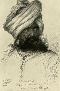 Watchman Chatter Singh, Szingapúr, 1898. alkotó: Christian Wilhelm Allers