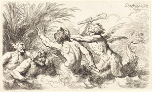 Küzdő tritónok alkotó: Christian Wilhelm Ernst Dietrich
