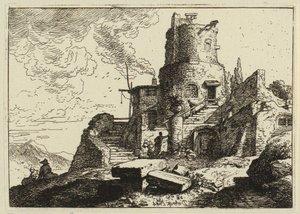 Remetelak a sziklák között alkotó: Christian Wilhelm Ernst Dietrich