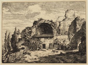 Öszvérhajcsárok fogadója alkotó: Christian Wilhelm Ernst Dietrich