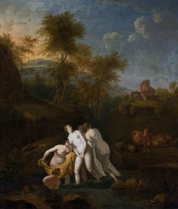 Lengyel:  Kąpiel nimf nimf nimfák fürdője alkotó: Christian Wilhelm Ernst Dietrich