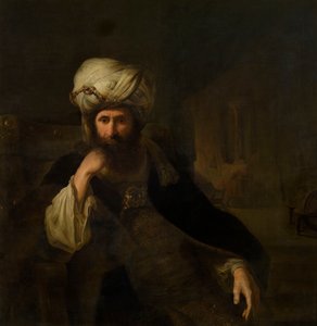 Keleti öltözetű férfi portréja alkotó: Christian Wilhelm Ernst Dietrich