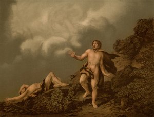 Cains testvérgyilkosság alkotó: Christian Wilhelm Ernst after Dietrich