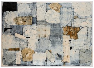 Raising Gold, 2017 (monotípia, papír)