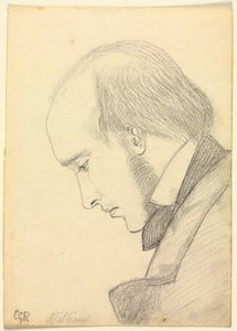 William Michael Rossetti portréja, c. 1853. alkotó: Christina Georgina Rossetti