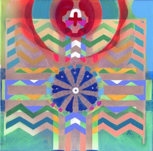 Meditáció 30, 2017 körül (akril, vászon)