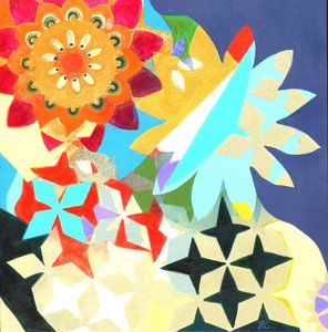 Meditáció 36, 2017 körül (akril, tábla)