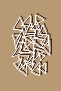 Réteges geometriai háromszögek alkotó: Christina Sillen