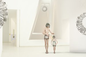 Futurisztikus, minimalista alakok alkotó: Christine von Diepenbroek