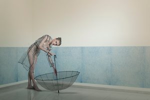 Női átlátszó esőkabát alkotó: Christine von Diepenbroek