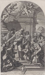 Szűzanya bemutatása a templomban, 1670-80. alkotó: Christof Lederwasch