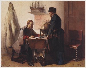 Jacob van Heemskerk és Willem Barendsz. 1594-ben tervezik az északi-sarkvidéki utazásukat