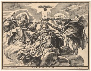 Szűzanya koronázása, 1632-36. alkotó: Christoffel Jegher