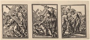 Három jelenet a kálváriához vezető úton alkotó: Christoffel Jegher after Anthonis Sallaert