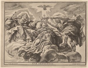 Szűz koronázása alkotó: Christoffel Jegher after Sir Peter Paul Rubens