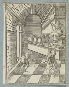 Daniel hamut szór a templom padlójára alkotó: Christoffel van Sichem (II)