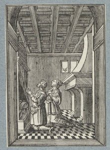 Tóbiás és Sara nászéjszakája alkotó: Christoffel van Sichem (II)