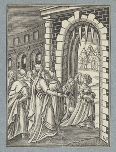 Judit és szobalánya úton Holofernész felé alkotó: Christoffel van Sichem (II)